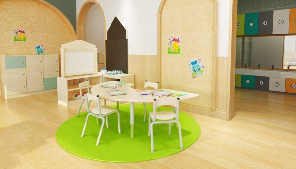 Rond Vloerkleed Groen – 200 cm