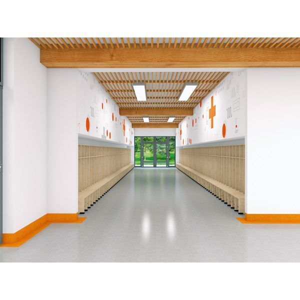 Garderobe met opbergvakken Berken, 6 Kinderen