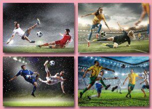 Reuze Wenskaarten serie 12031 – voetbal