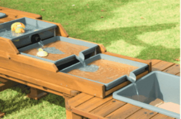 Buiten Zand en watertafel set van 3 tafels