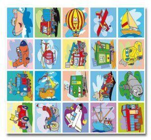 Stickers serie 103 – Grappige Voertuigen