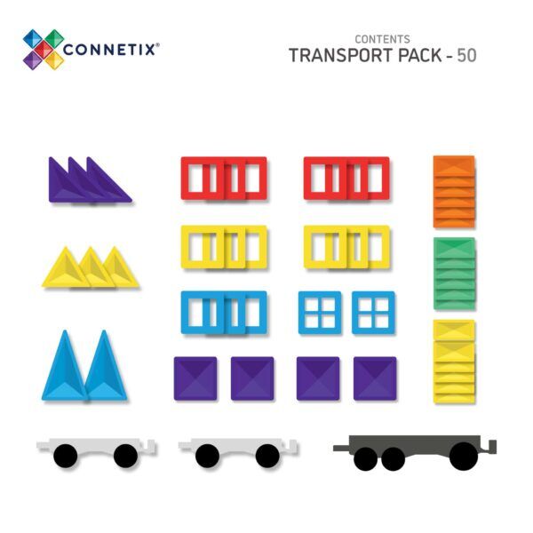 Connetix Regenboog Transportpakket 50-delig