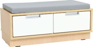 Opbergbank met Matras – 2 lades – Esdoorn
