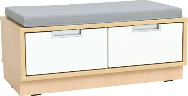 Opbergbank met Matras – 2 lades – Esdoorn