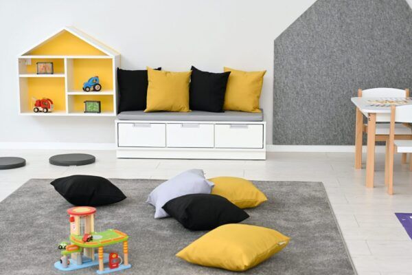 Opbergbank met Matras – 3 lades – Wit