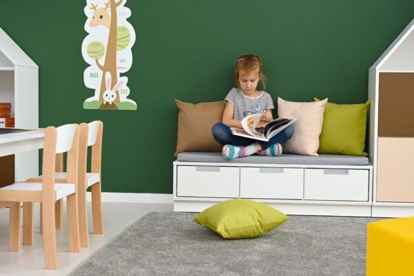 Opbergbank met Matras – 3 lades – Wit