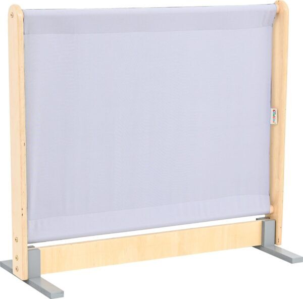 Wandscherm Ruimteverdeler Lichtgrijs en Grijs – 2 tinten doek