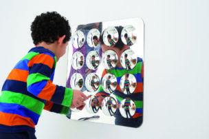 Spiegel met 16 bollen – 49 cm foto 2