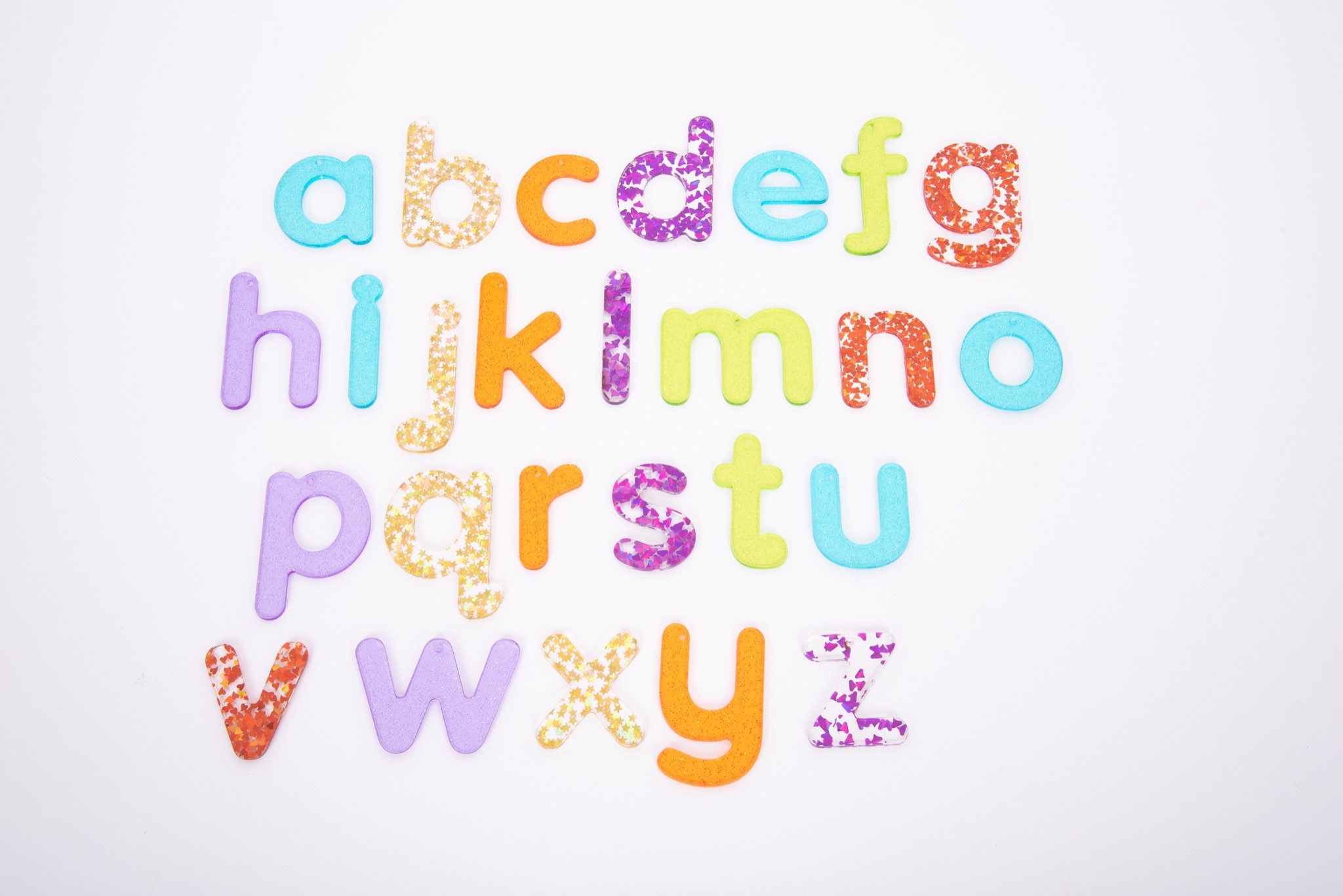 Tickit Regenboog Glitter Letters - 26 stuks