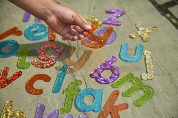 Tickit Regenboog Glitter Letters – 26 stuks