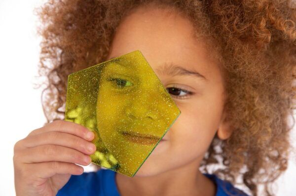 Tickit Regenboog glittervormen – 21 stuks