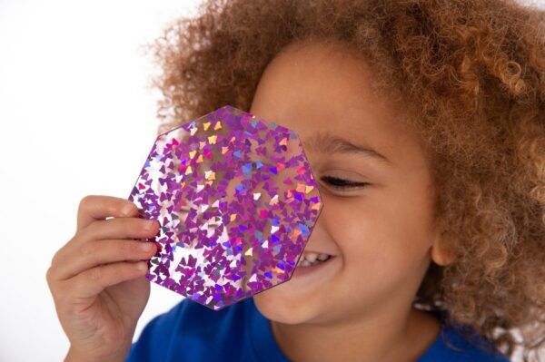 Tickit Regenboog glittervormen – 21 stuks