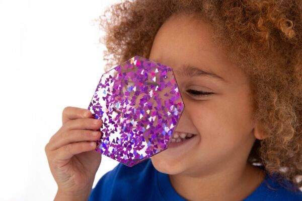 Tickit Regenboog glittervormen – 21 stuks