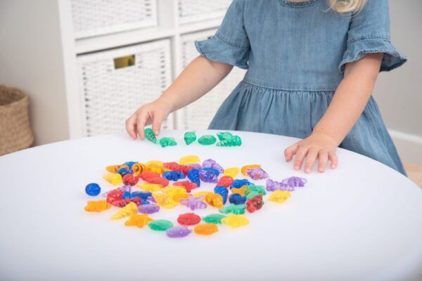 Tickit Kleurrijke gedetailleerde schelpen en zeedieren – 72 stuks