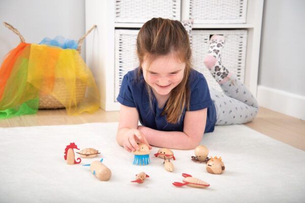 Tickit Loose Parts Houten Zeedieren – 10 stuks