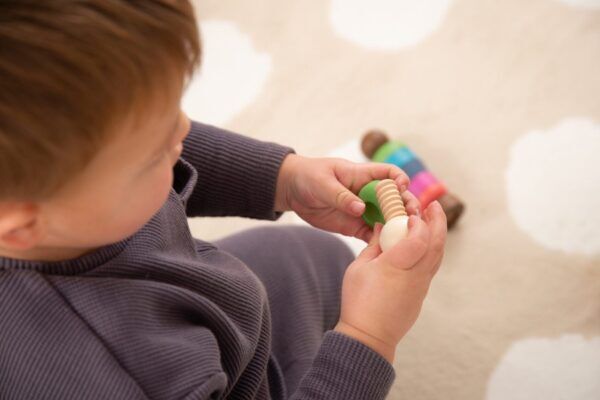 Tickit Houten Regenboog Poppetjes – 75 delig