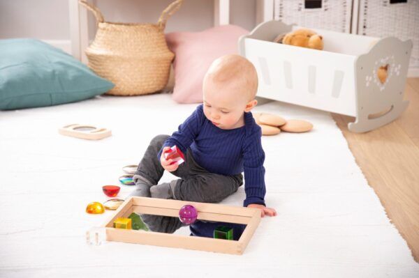 Tickit Kleine houten spiegelplateau – 36 x 24 cm