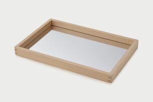 Tickit Kleine houten spiegelplateau – 36 x 24 cm