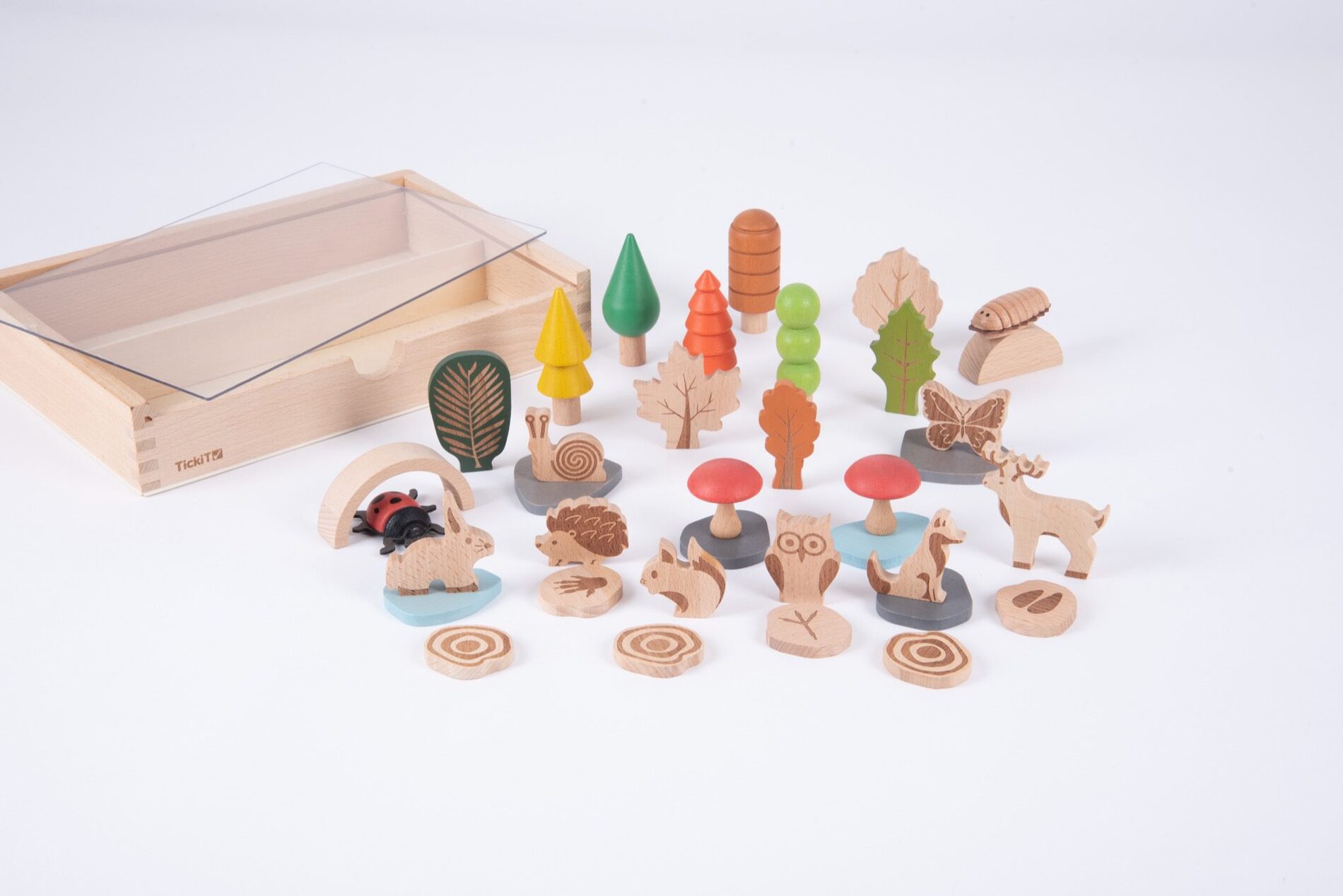 Tickit Loose Parts Houten Bos set -  36 stuks