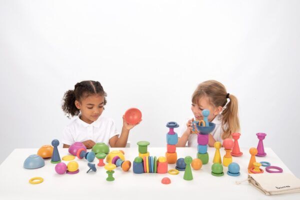 Tickit Loose Parts Regenboog houten super set – 84 stuks