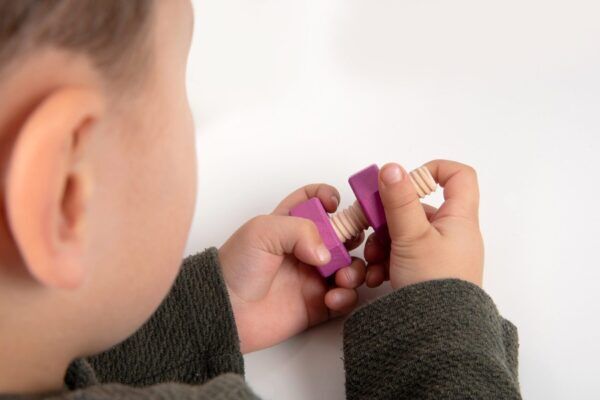 Tickit Regenboog houten moeren en bouten – 21 stuks