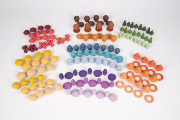 Tickit Loose Parts Houten schatten – Starterset 168 stuks