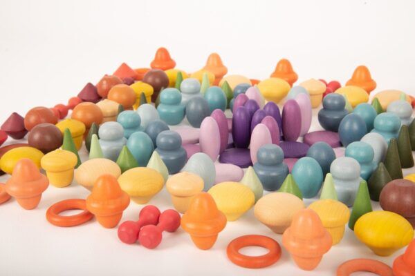 Tickit Loose Parts Houten schatten – Starterset 168 stuks