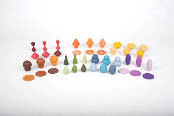 Tickit Loose Parts Houten schatten Basisset – 42 stuks