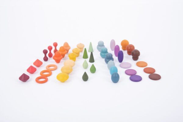 Tickit Loose Parts Houten schatten Basisset – 42 stuks