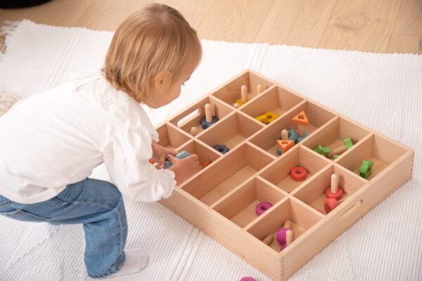 Tickit Loose Parts Houten Sorteerbak – 14 Vakken