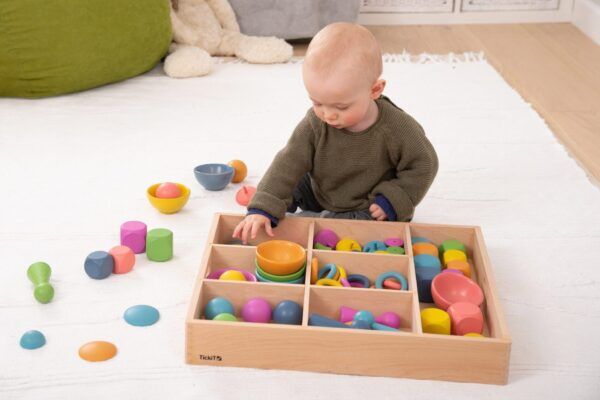 Tickit Loose Parts Houten Sorteerbak – 7 vakken