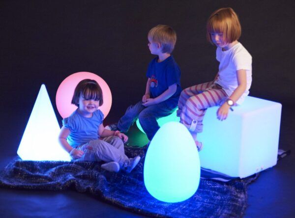 Verlichte Kubus – 40 x 40 cm