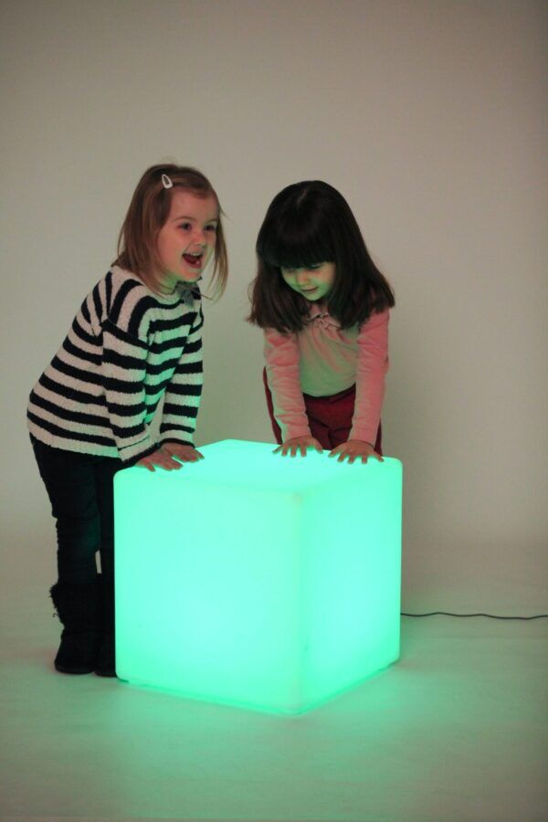 Verlichte Kubus – 40 x 40 cm