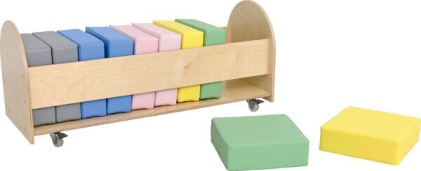 Set van 10 Pastel Poefjes in Trolley