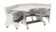 Hoogzit Ergocombi Hoektafel met Hoekbank – Wit
