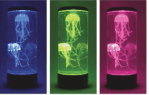 LED Lamp met Kwallen – Rond – 35 cm x 14 cm x 14 cm foto 2