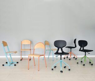 Stoel Mila Bovenbouw – Zalmkleurig foto 2