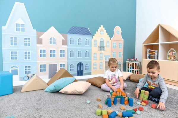 Wandpanelen Huizen- 5 stuks