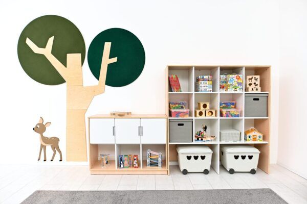 Wandpaneel – boom met ronde kroon