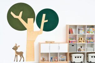 Wandpaneel – boom met ronde kroon foto 2