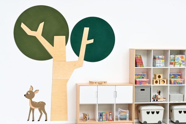 Wandpaneel – boom met ronde kroon