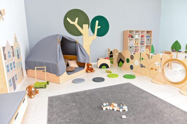 Wandpaneel – boom met ronde kroon