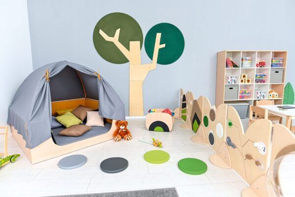 Wandpaneel – boom met ronde kroon