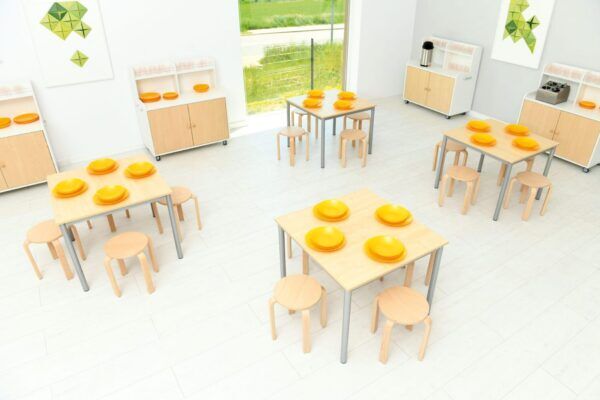 Robuuste Houten BSO Kruk, vanaf 10 jaar