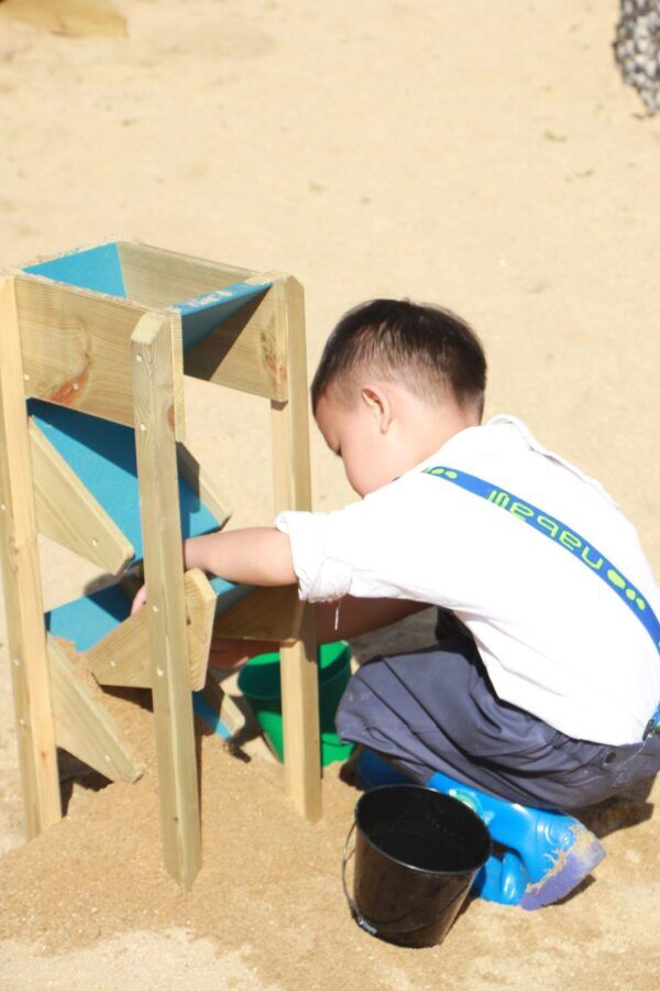Zandbak Houten Zandglijbaan