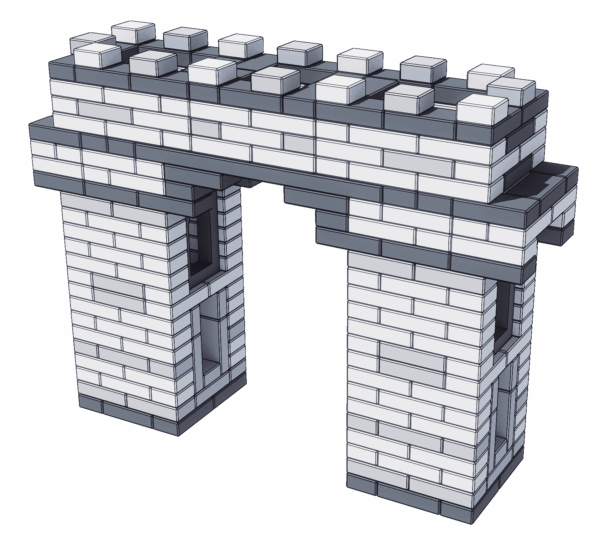 Grote Bouwset grijze Bakstenen – 90 stuks voor Buiten