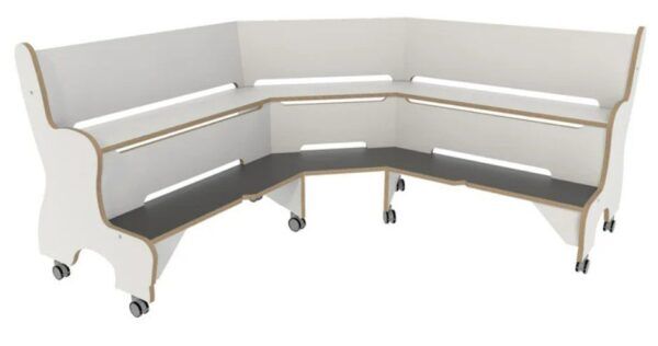 Hoogzit Ergohoekbank – Wit