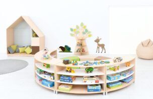 Ronde kast met Natuurlijke Poefjes foto 2