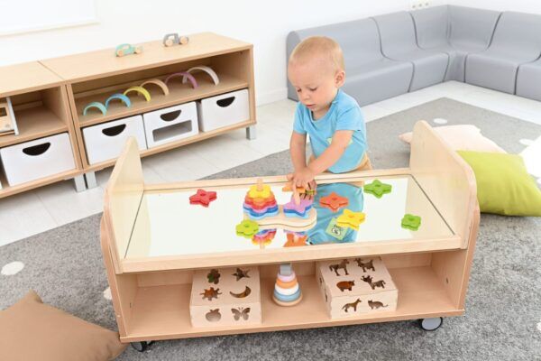 Verrijdbare Speeltafel met Spiegel