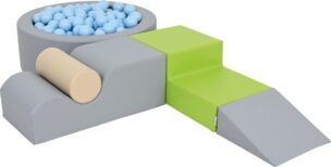 Ronde ballenbak met Foamblokken